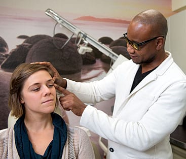 Consultation for crows feet with dermatologist Dr.U