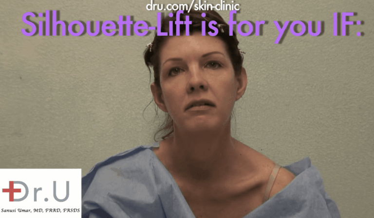 Patient hopes to achieve a natural looking tightening with Dr.U's thread face lift,