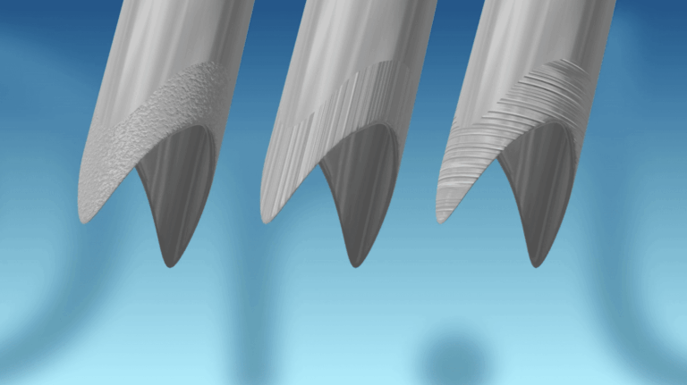 FUE punches can also sport a variety of textures, all offering different benefits to both patient and operator.