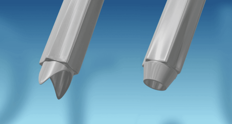 Hex FUE punches feature a hexagonal outer edge.