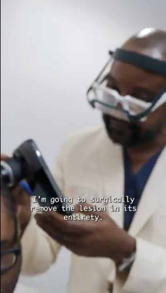 Anwar undergoes an examination by Dr. Sanusi Umar. Together, they formulate a plan to tackle Anwar’s FD lesions. Dr. Sanusi Umar will perform a surgical excision to remove the mass completely.
