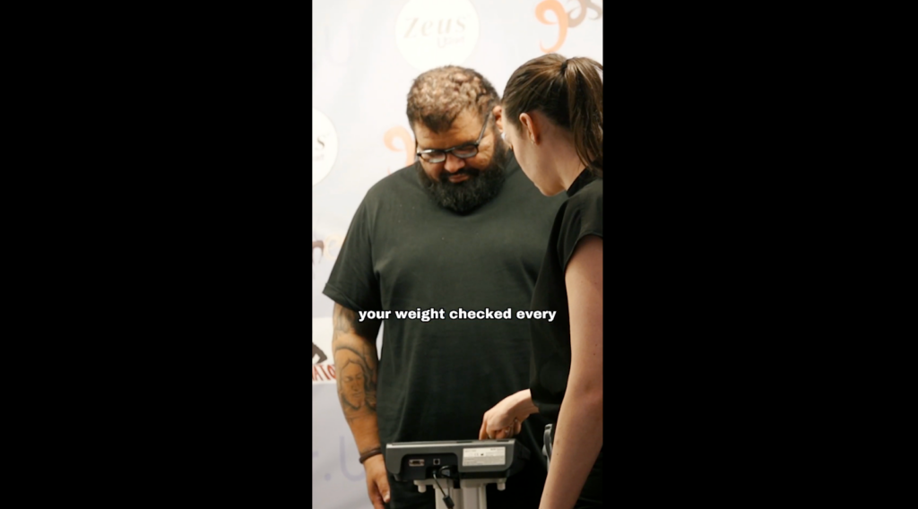 John has been taking semaglutide for 4 months, and he has his weight checked every week.
