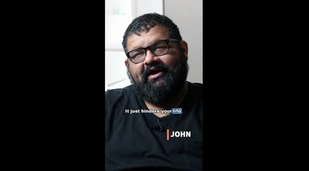 John shares the emotional and physical burden of his condition on his journey to recovery.