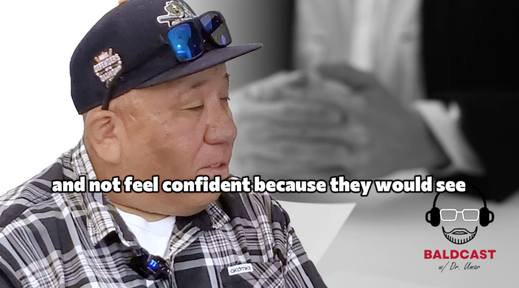 Robert reflects on how years of worsening scalp bumps affected his confidence and outlook on life.