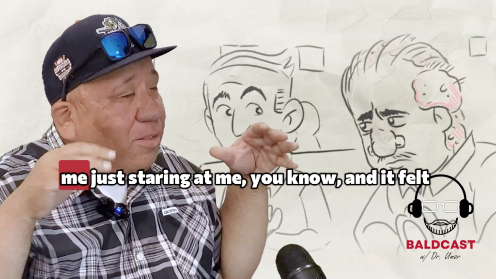 Robert explains how severe AKN made him feel like people were constantly staring at him in public.