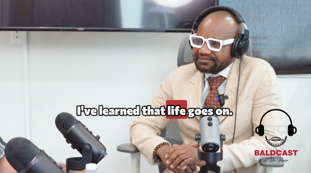 Robert mentions that despite his scalp condition, he learned how to navigate through life and never give up on looking for a cure.